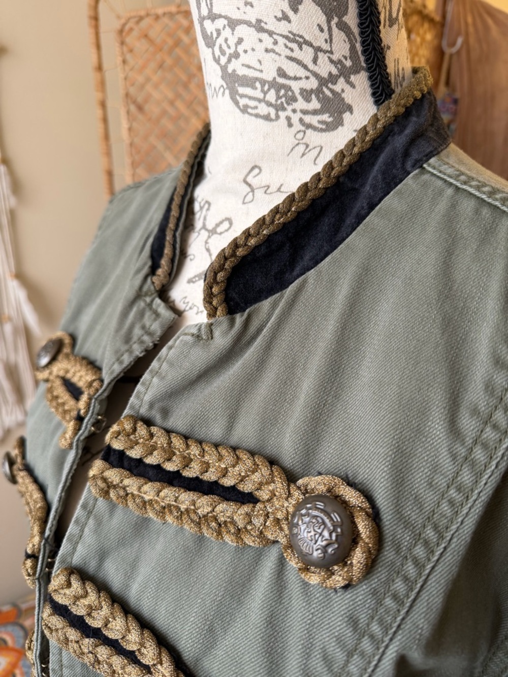 Free People Passenger Jacket Military Army collar - Picture 6 of 16